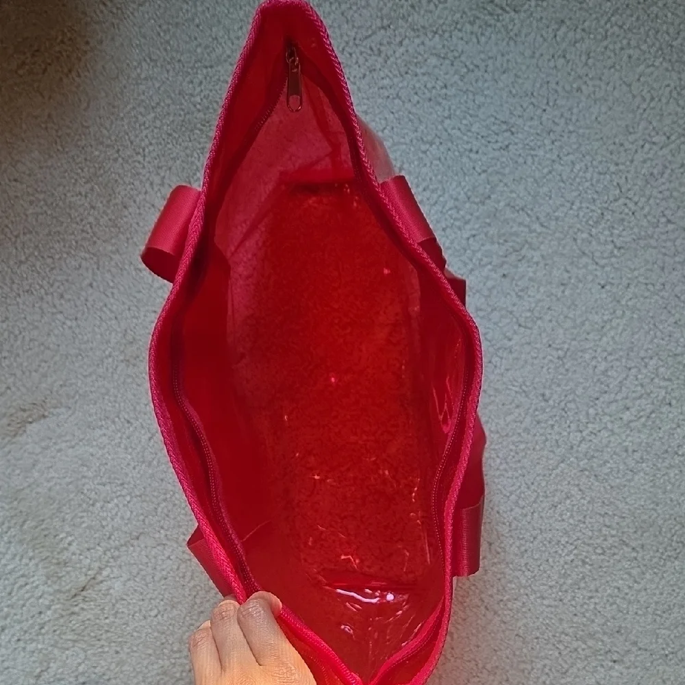 Guess Red Clear Tote - Picture 4 of 9